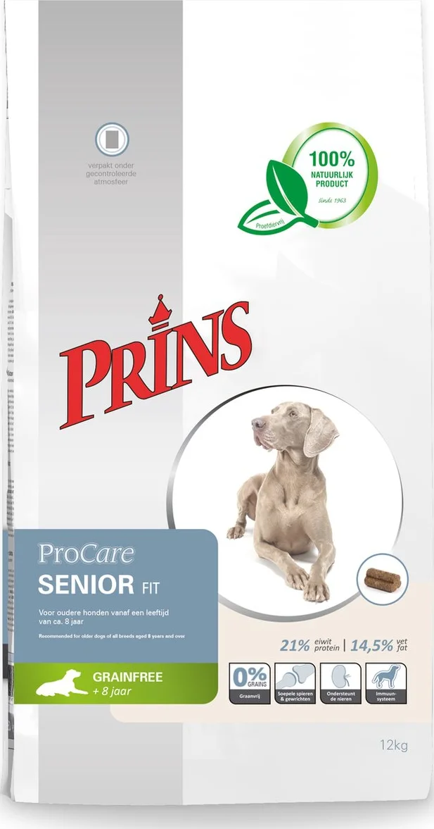 Prins ProCare Graanvrij Senior Hondenvoer 12 kg