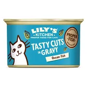 Lily's Kitchen Kattenvoer Nat Tasty Cuts in Saus Oceaanvis 85 gr