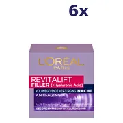 6x L'Oréal Revitalift Filler Nachtcrème 50 ml