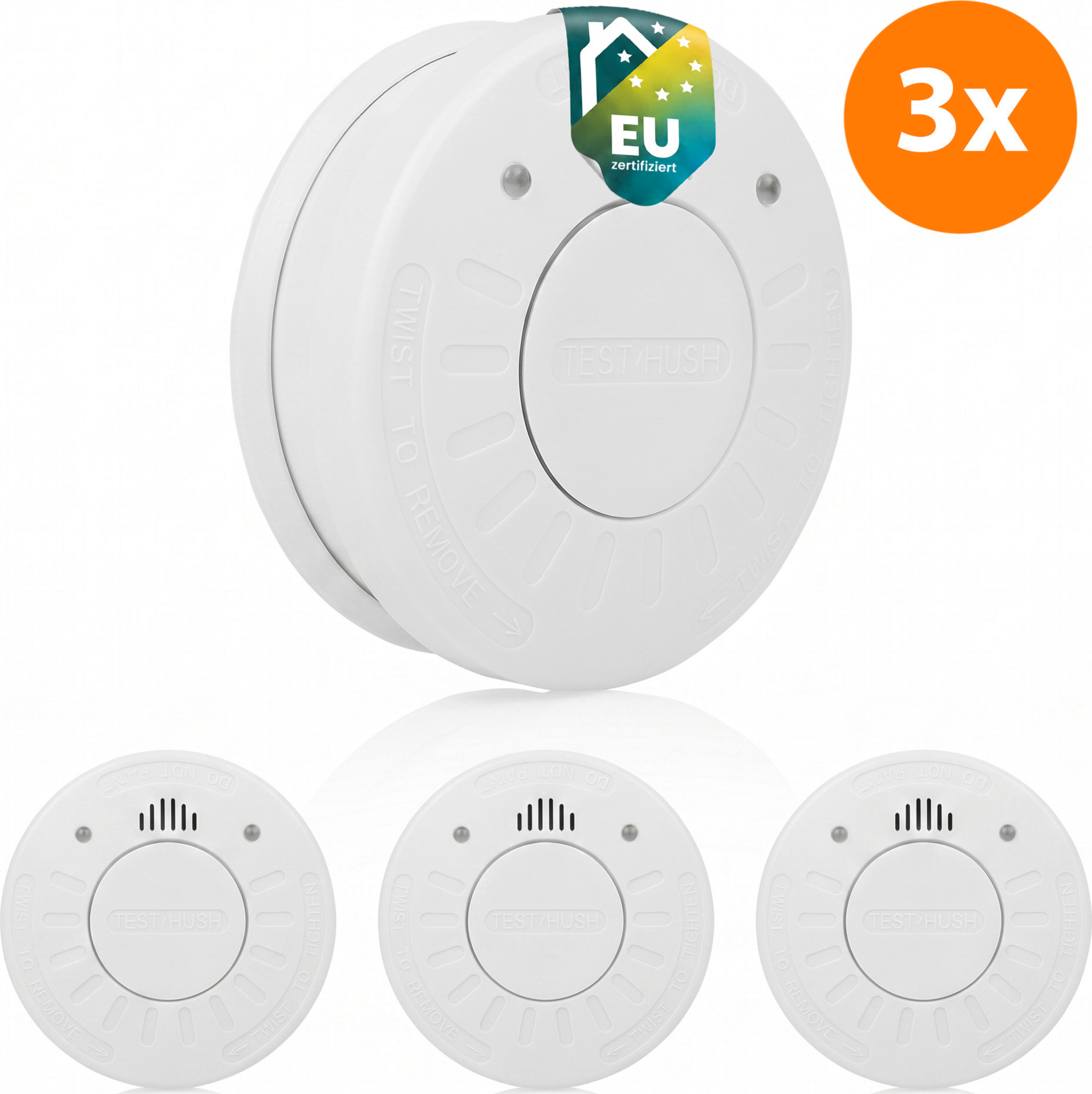 Smartwares FSM-12503 - Rookmelders 3st 85 dB - 10 Jaar batterij en sensor - Q label - Brandmelder