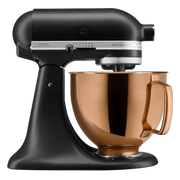 KitchenAid Artisan Mixer 5KSM125EBM Mat Zwart + Design Mengkom Koper