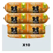 10x Fokker Meat Roll Hondenvoer Nat Kip - Zalm 800 gr