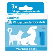 Sanimal Vingertandenborstel 3 stuks
