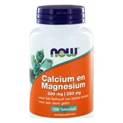 NOW Calcium en Magnesium Tabletten 100TB