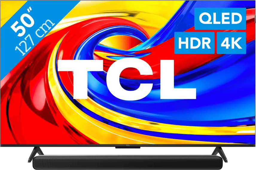 TCL 50" QLED P79L 4K (2026) + TCL S45H 2.0 Soundbar