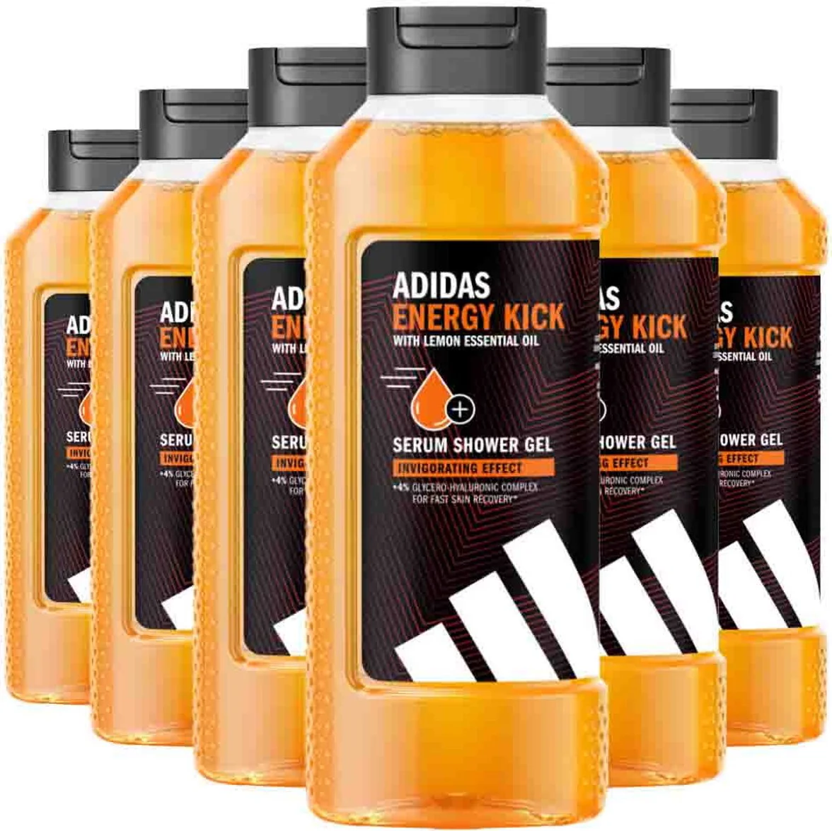 6x Adidas Shower Gel Active Skin & Mind Energy Kick M 400 ml