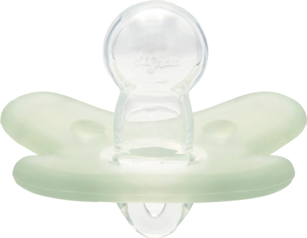 Difrax Fopspeen Natural Siliconen 6-12 Maanden Stone/Sage 2ST