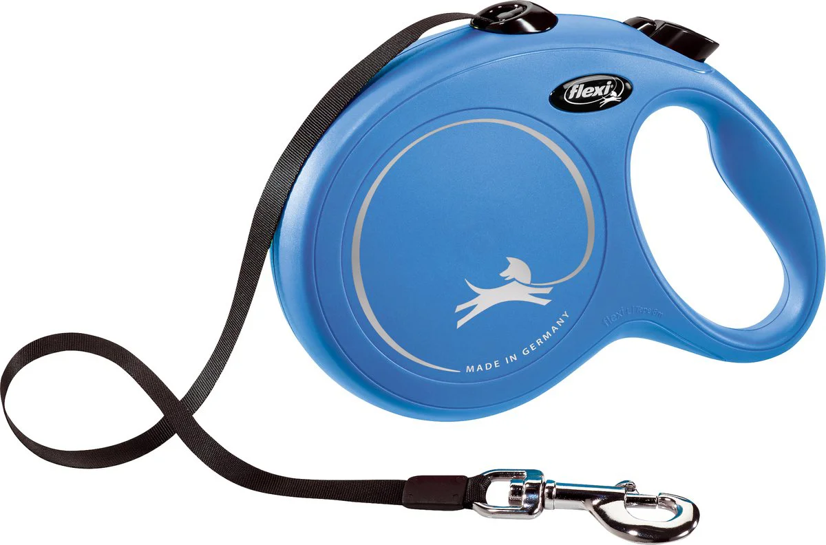Flexi Rollijn Classic Tape 8 mtr tot 50 kg Blauw