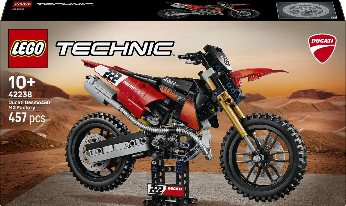 LEGO Technic Ducati Desmo450 MX Factory motor 42238