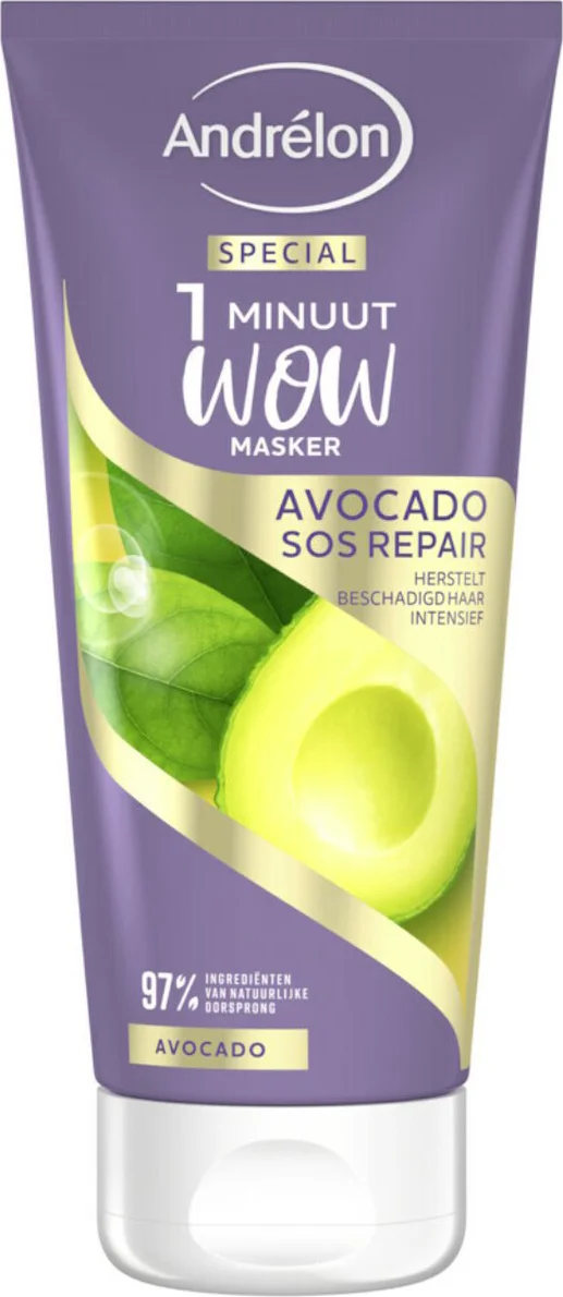 Andrélon 1 Minuut Wow Masker Avocado SOS Repair 180 ml