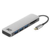 ACT USB-C 4-poorts usb hub met power delivery