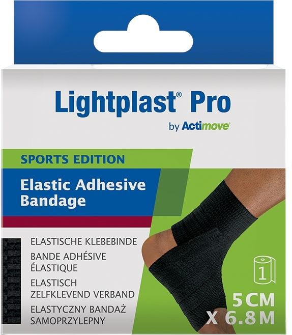 Actimove Elastic Adhesive Bandage Zwart 5cm x 6.8m