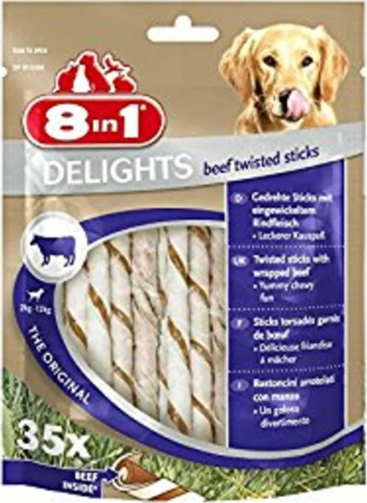 5x 8in1 Delights Twisted Sticks Rund 35 stuks