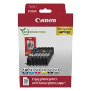 Canon PGI-530/CLI-531 Cartridges + Fotopapier bundel
