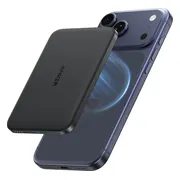 Anker MagGo Slim Draadloze Powerbank met MagSafe en Qi2 5.000 mAh met Snelladen Zwart