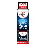 3x Lucovitaal Melatonine 100mcg DUO Pack 2x500 tabletten