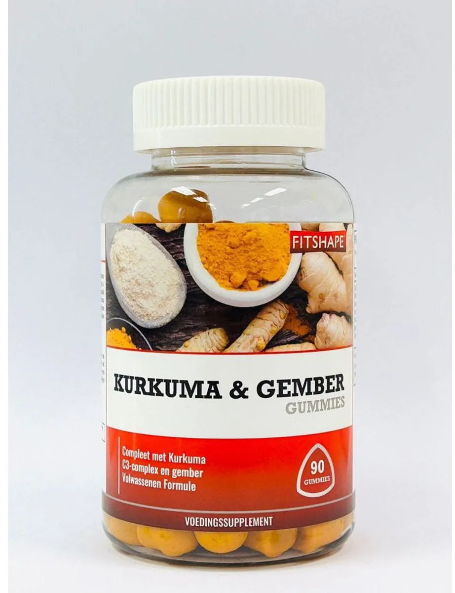 Fitshape Kurkuma & Gember Gummies 90ST