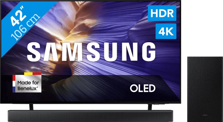 Samsung 42" OLED S90F (2025) + Samsung HW-B66CF Zwart
