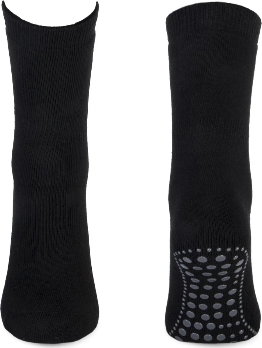 Basset - Antislip Sokken - Zwart - Maat 43-46