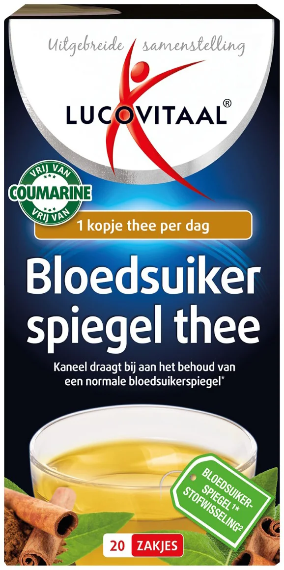 Lucovitaal Bloedsuikerspiegel Thee 20 zakjes