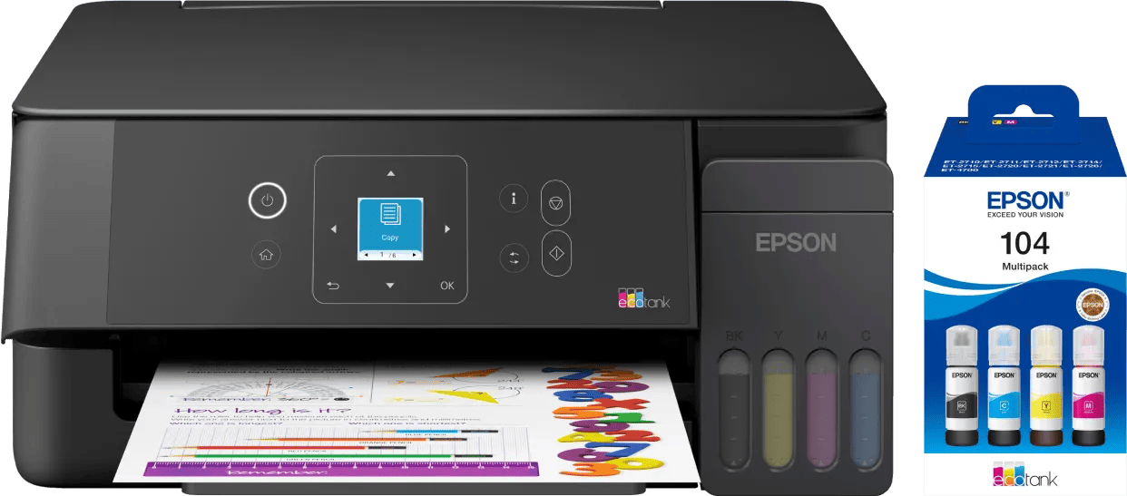 Epson EcoTank ET-2920 + 1 set extra inktflesjes