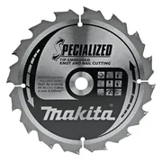 Makita B-09335 Cirkelzaagblad Hout (noest/spijker) | Embedded Tip | 185 x 15,88 mm | 16-tands