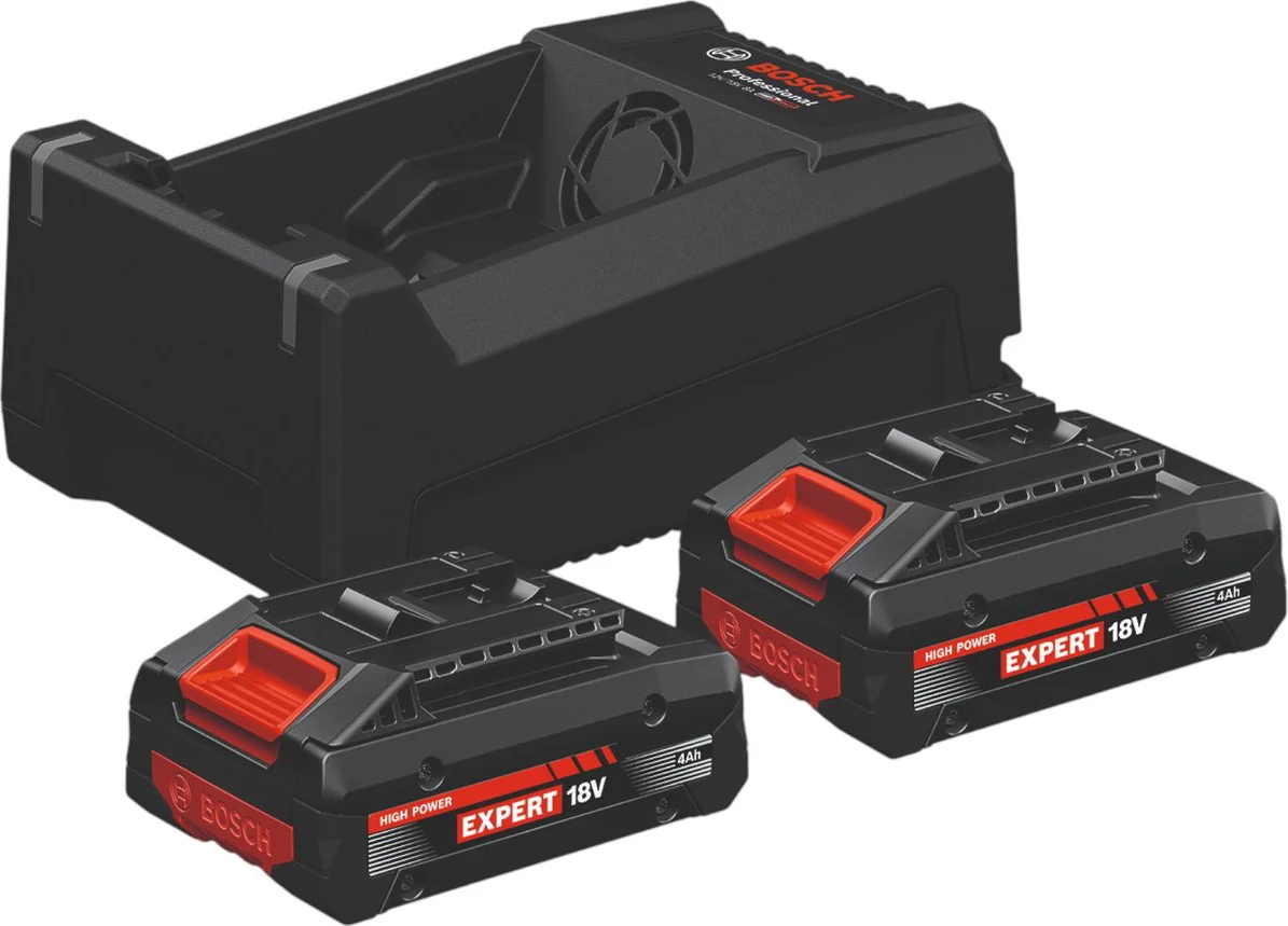 Bosch Professional EXPERT Accu starterset 2x EXBA 18V-40 + GAL 12V/18V-80 - 1600A0373J