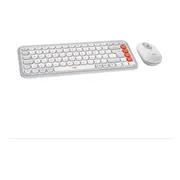 Logitech Pop Icon Combo toetsenbord en muis set Wit