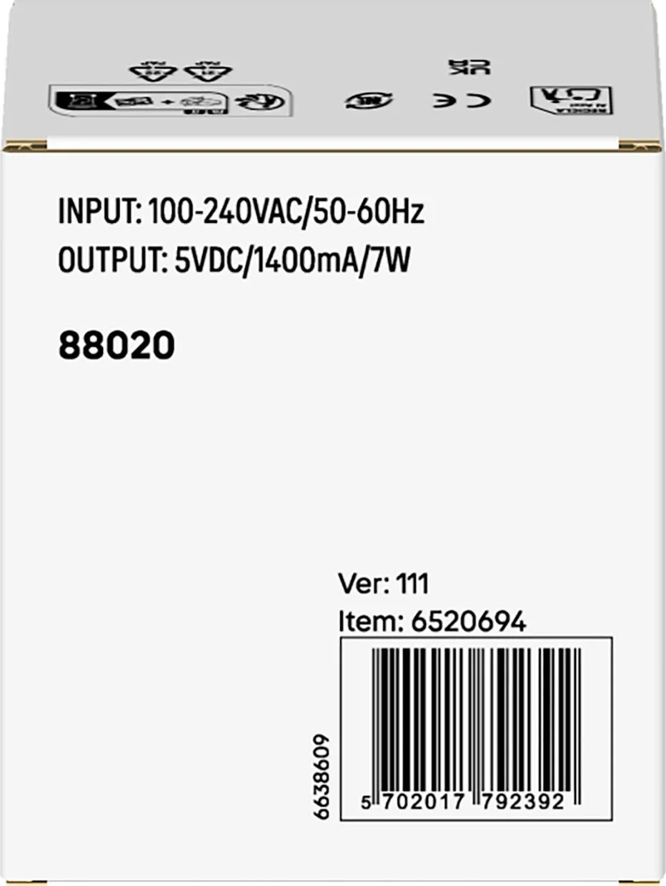 LEGO USB stroomadapter 88020