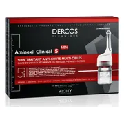 3x Vichy Dercos Aminexil Clinical 5 Man Anti-Haaruitval Ampullen 21 stuks