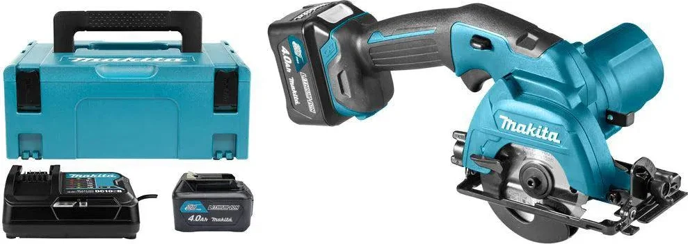 Makita HS301DSMJ Accu Ultra Compact Cirkelzaag 85mm 12V Max 4.0Ah in Mbox