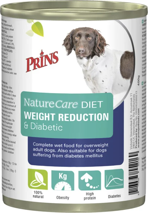 Prins NatureCare Diet Weight Reduction & Diabetic Hondenvoer Nat 400 gr