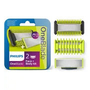 Philips OneBlade Original Blade - Vervangmesjes Body Kit - 2 stuks - QP620/50
