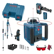 Bosch Professional PRO GRL 300 HV + LR 1 + BT 300 HD + GR 240 Rotatielaser rood in koffer - 061599403Y