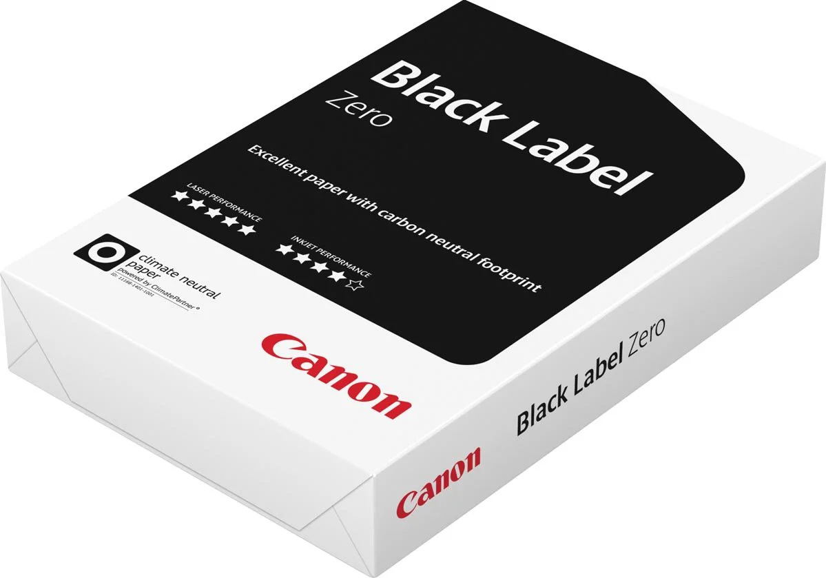 Canon kopieer/printpapier - Black Label Zero - FSC - A4 - 80 grams - 1 pak a 500 vel