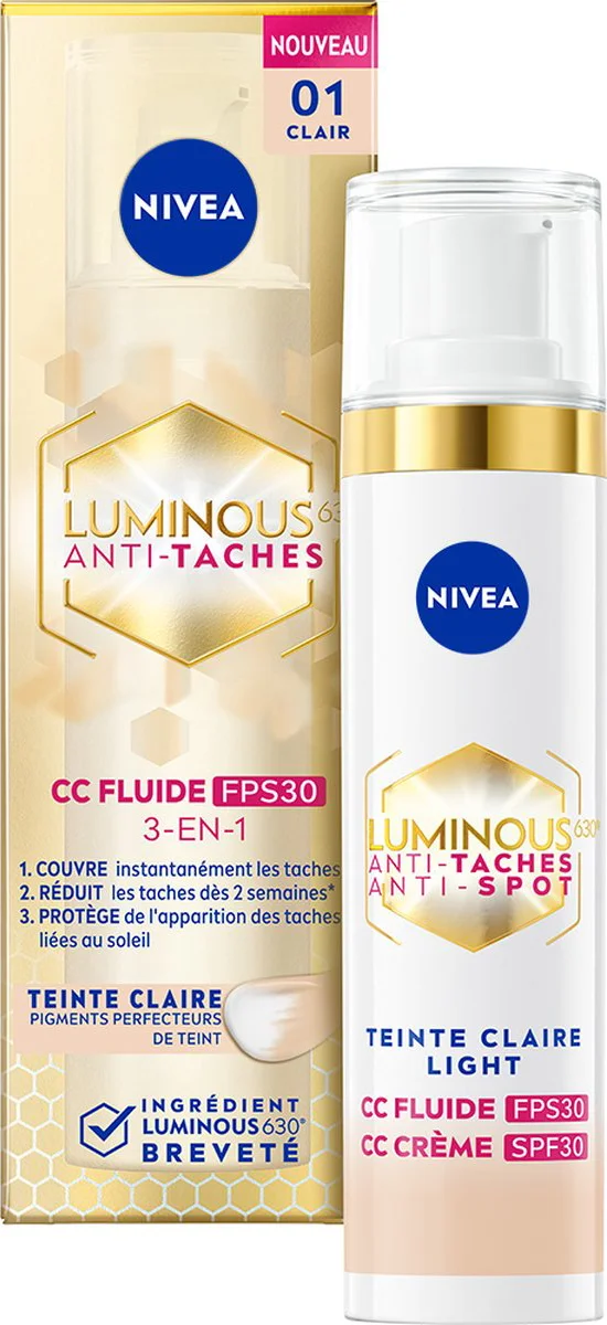 NIVEA Luminous630 CC Cream SPF 30 Light 40 ml