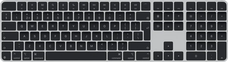 Apple Magic Keyboard met numeriek toetsenblok en Touch ID (2024) Zwart