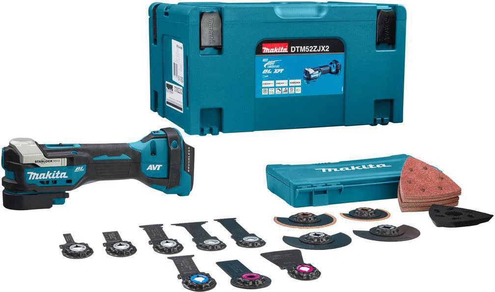 Makita DTM52ZJX2 Accu multitool + accessoires 18V Basic Body in Mbox