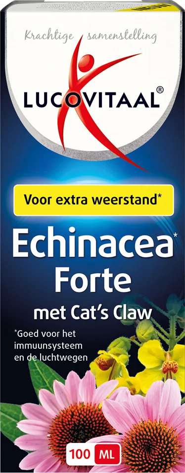 3x Lucovitaal Echinacea Forte met Cat's Claw 100 ml