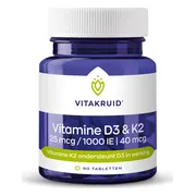 Vitakruid Vitamine D3 K2 90 tabletten