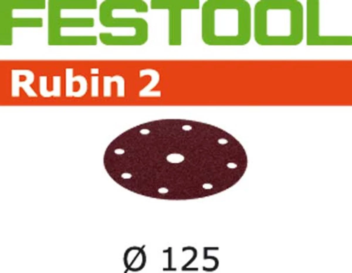 Festool STF D125/8 P80 Rubin 2 Schuurschijf VE=50 - 499095