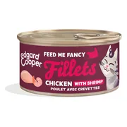 24x Edgard & Cooper Kattenvoer Fillets Kip & Garnaal 70 gr