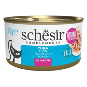Schesir Kattenvoer Tonijn in Boullion 70 gr