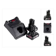 Bosch Professional Accu starterset (2 x GBA 12V 6.0Ah + GAL 12V-40)