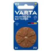 50x Varta Gehoorbatterij Gehoorapparaat 312 Blister 6 stuks