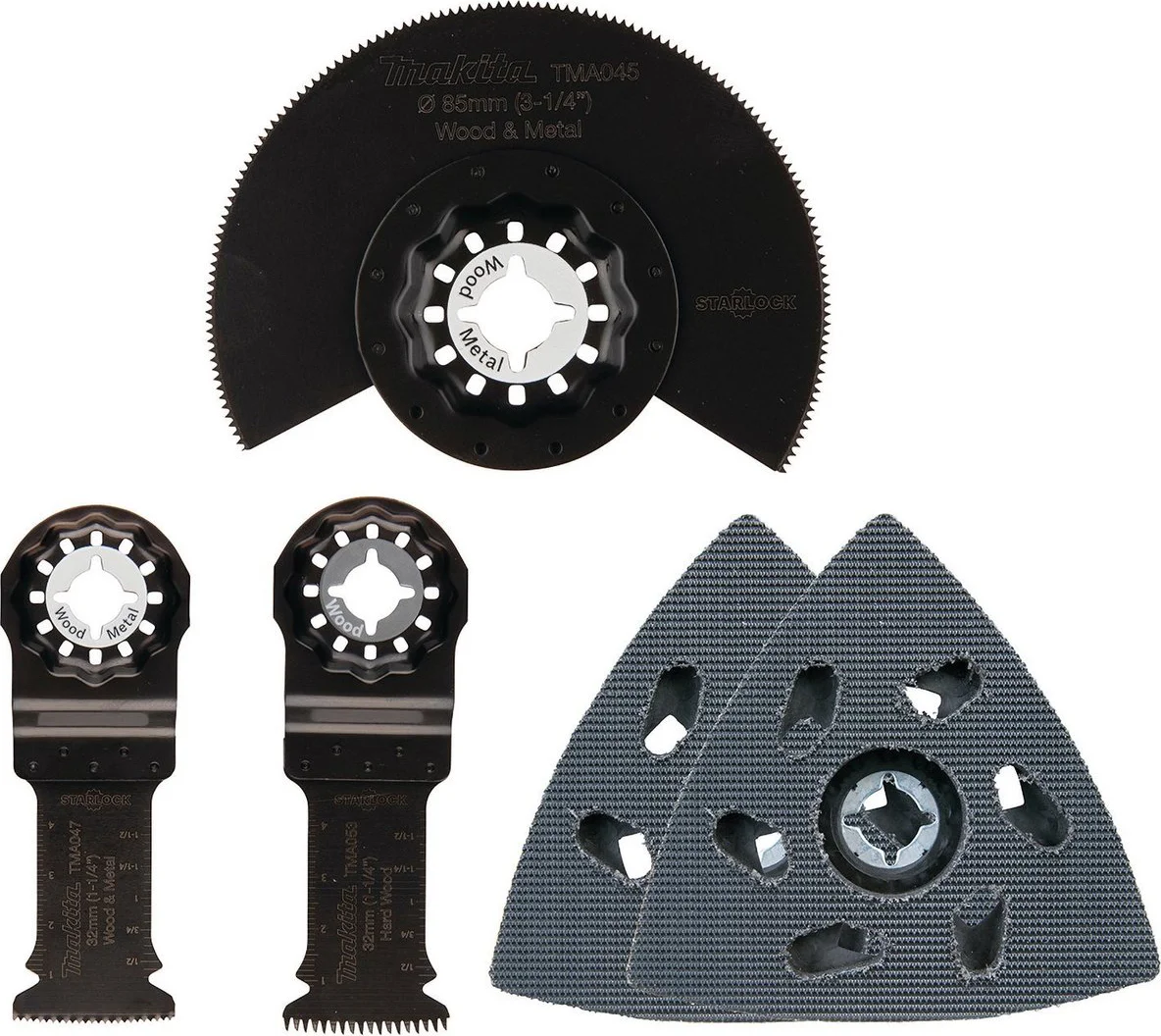 Makita B-67511 Zaag-/schuurset multitool 5-delig