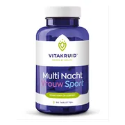 Vitakruid Multi Nacht Vrouw Sport 100% Vegan Tabletten 90TB