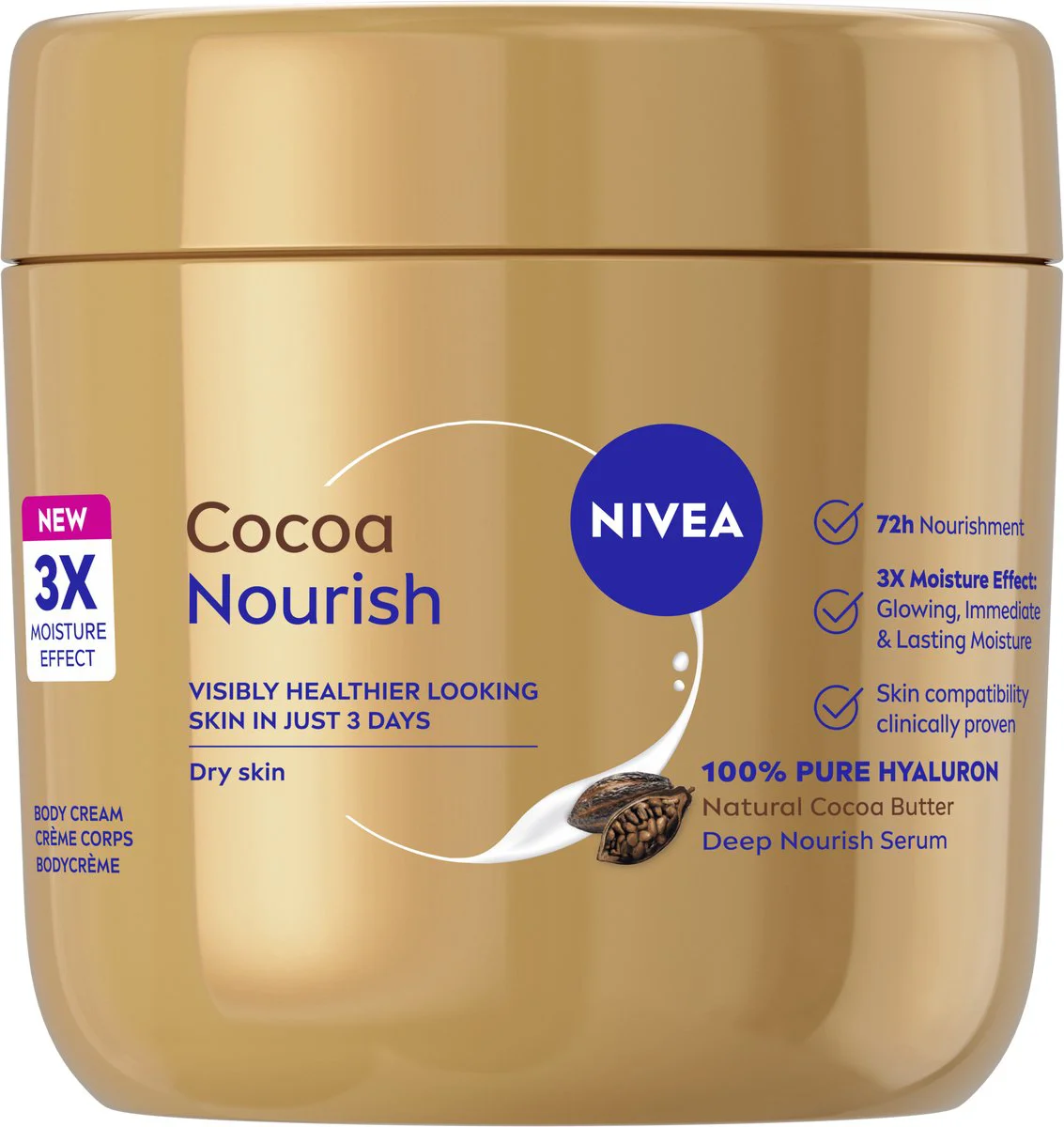 Nivea Cacao Nourish Bodycrème 400ML