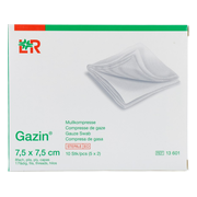 Lohmann & Rauscher Gazin Gaaskompres 7,5x7,5cm 10ST