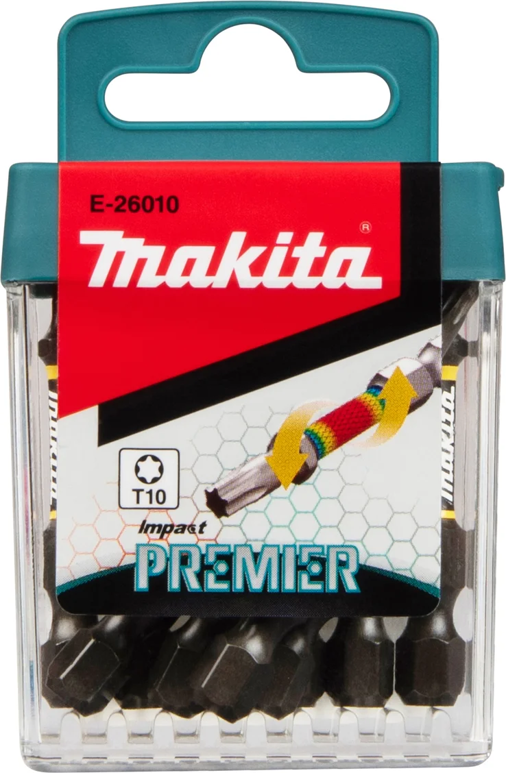 Makita E-26010 Impact Premier Slagschroefbit T10 x 50 mm 10 stuks